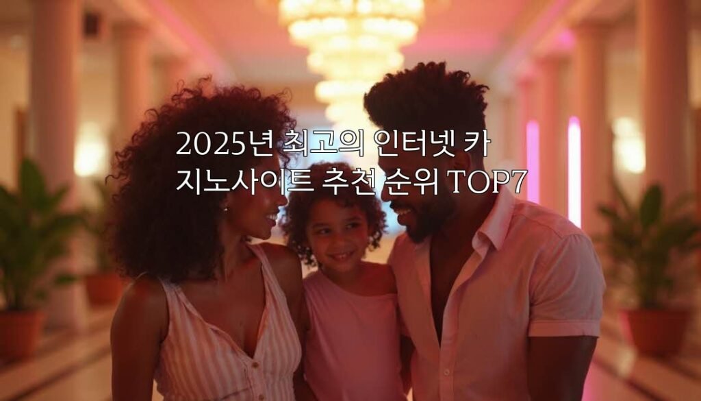 2025년 최고의 인터넷 카지노사이트 추천 순위 TOP7