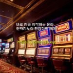 바로 지금 시작하는 온라인카지노의 환상적인 세계!